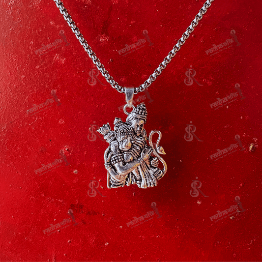 Shri Ram & Hanuman Ji Pendant  with 2 Free Hanuman Chalisa Pendant
