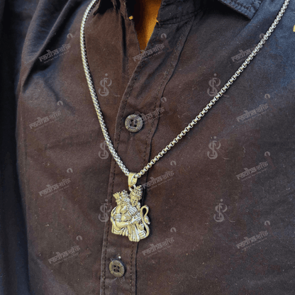 Shri Ram & Hanuman Ji Pendant  with 2 Free Hanuman Chalisa Pendant