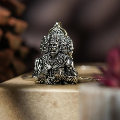 Panchamukhi Hanuman Pendant With Snake Chain
