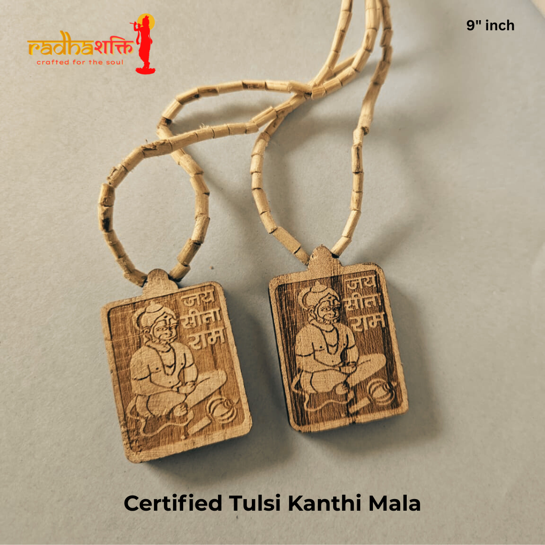 Hanuman Ji Kanthi with Tulsi Jap Mala (108 Beads)