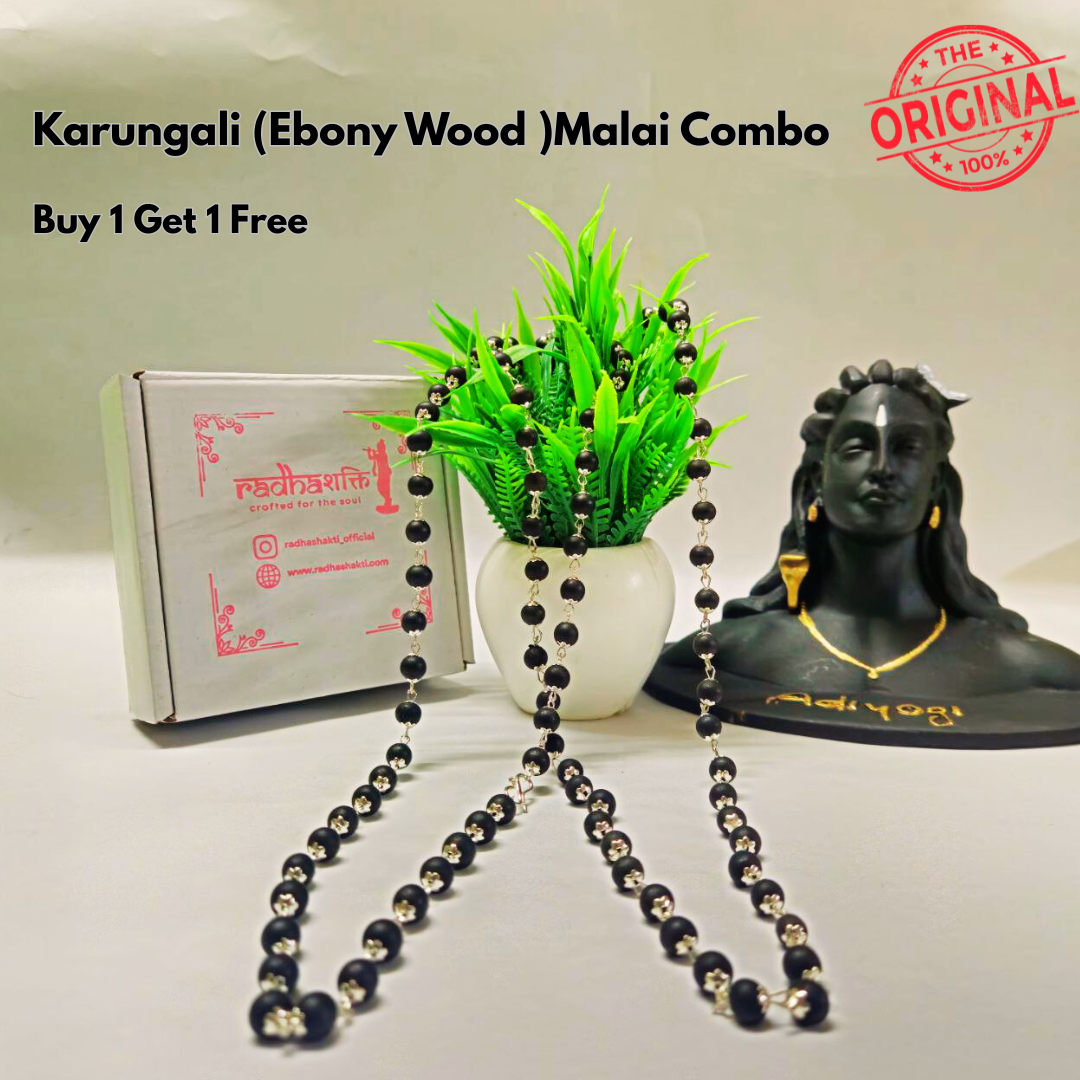 Karungali Malai Silver Plated Combo