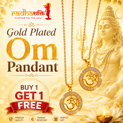 Gold Plated Om Pendant (with chain)
